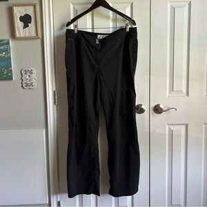 Baby Phat black flare leg tuxedo stripe pants